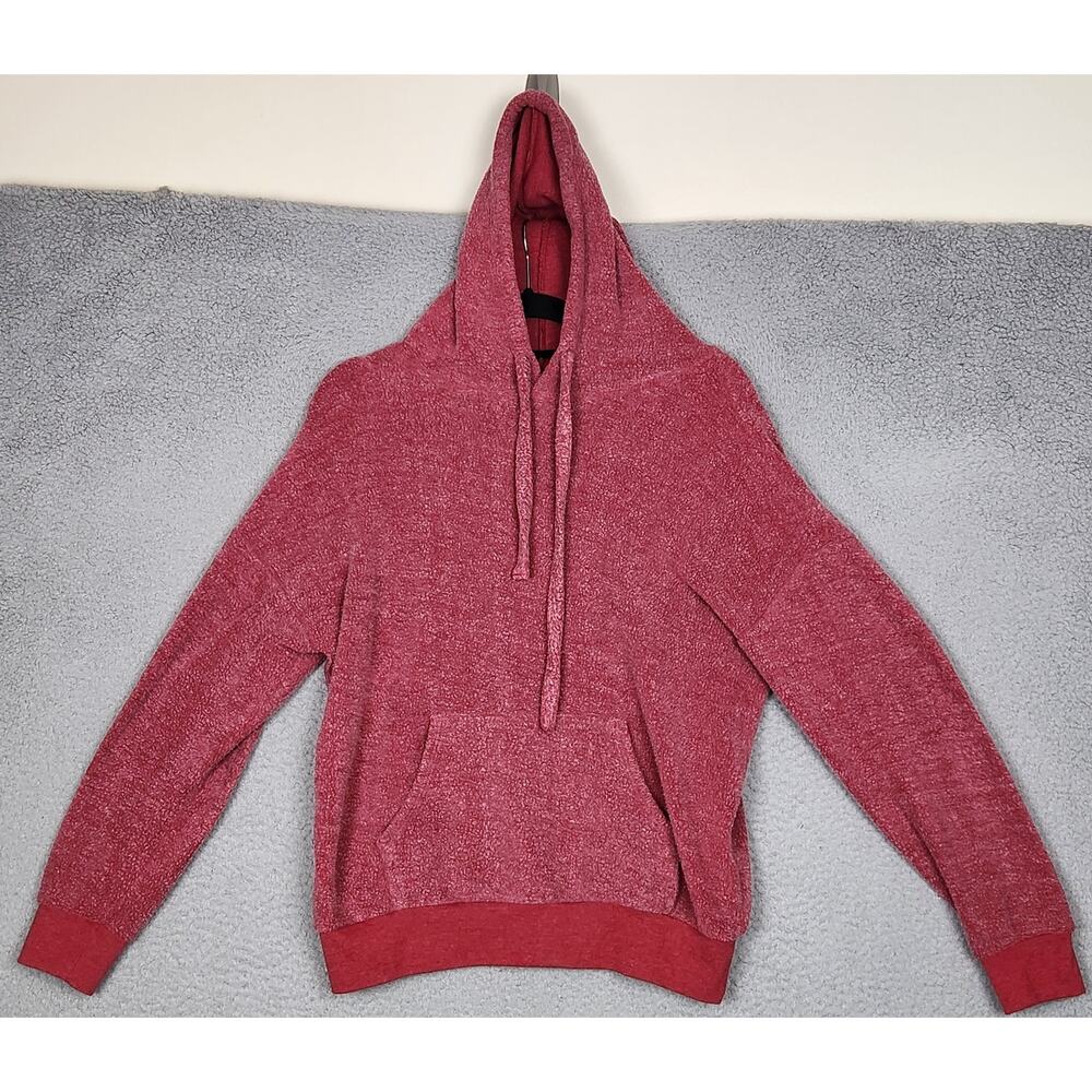 SOFT SERVE Hoodie Womens Small Red Pullover Softest Clothing Ever Pockets